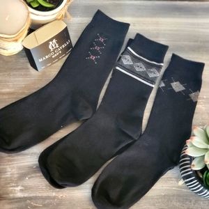 𝅺MARCO Cavelli 3pk Mens Dress Socks NIB